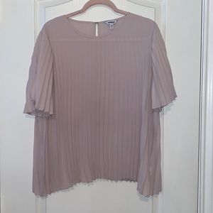 BLUSH ACCORDION BLOUSE